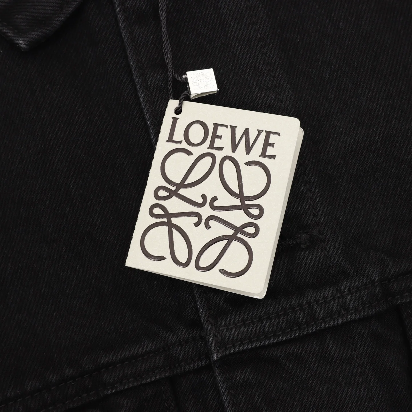 LOEWE Jackets Cotton Denim Black 46-52 C40202609080043 - Image 5