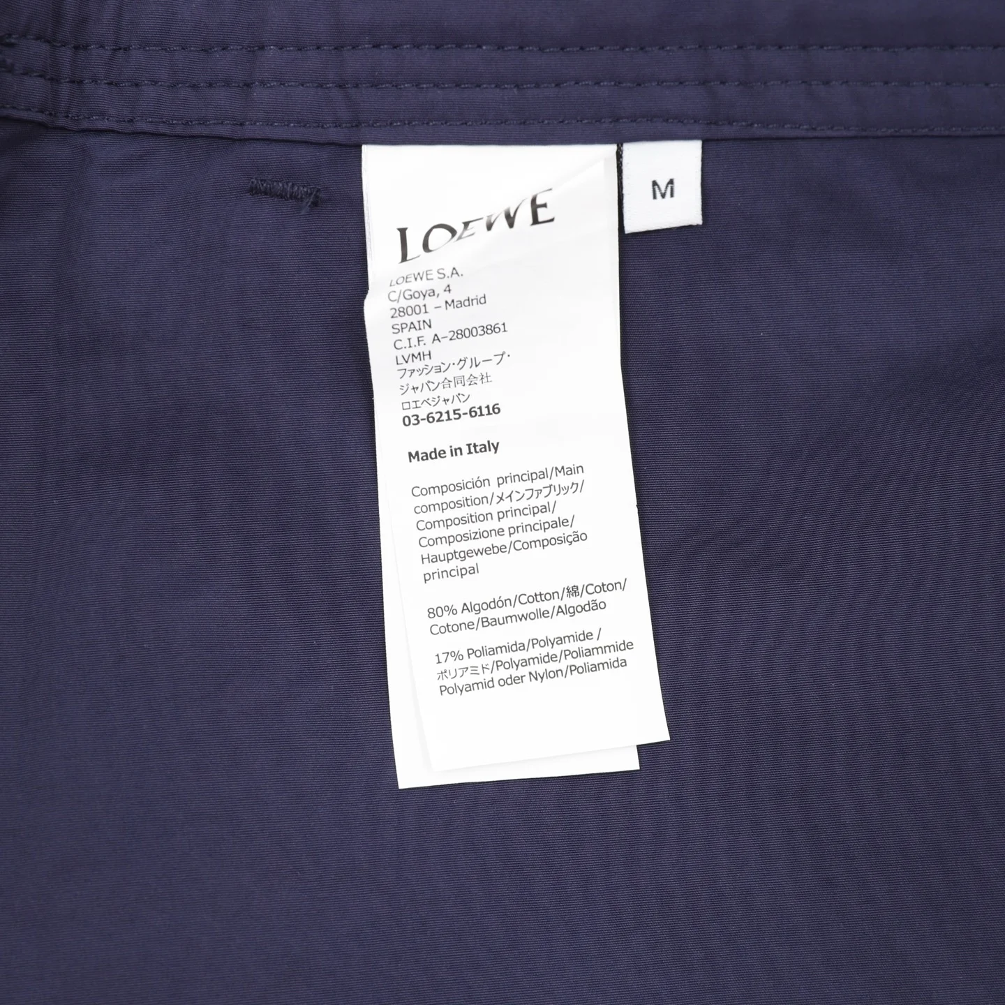 LOEWE Shorts Navy-Silver S-L A40202609080497 - Image 9