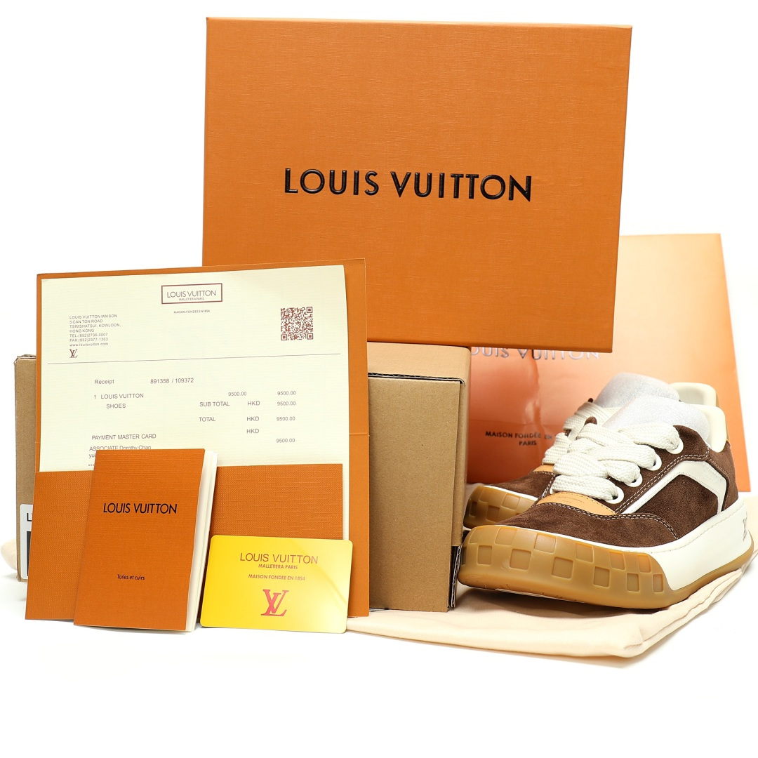LV LOUIS VUITTON Tilted Low Sneakers 1AJ766 - Image 9