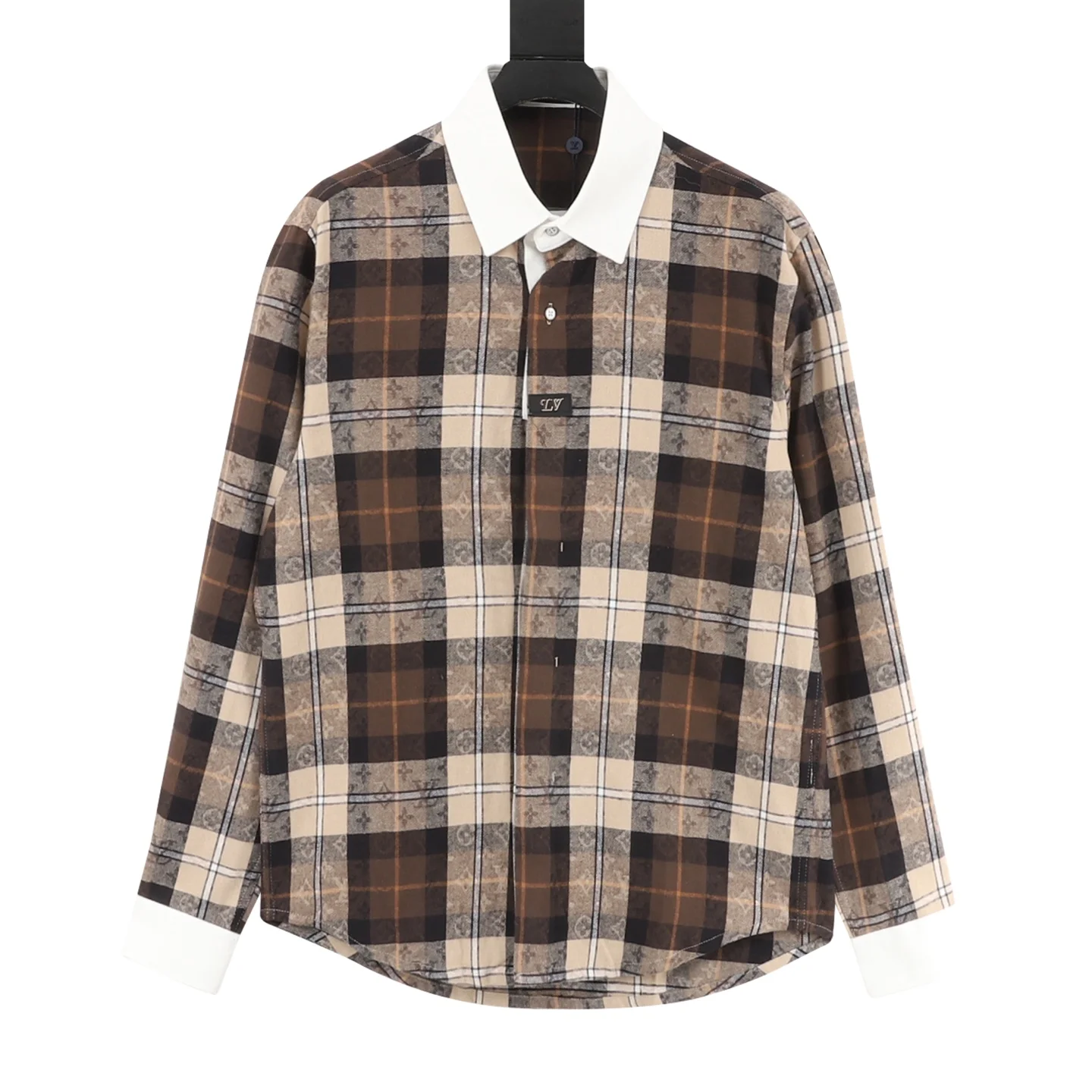 LV Shirts Brown-White S-L B90202609080084