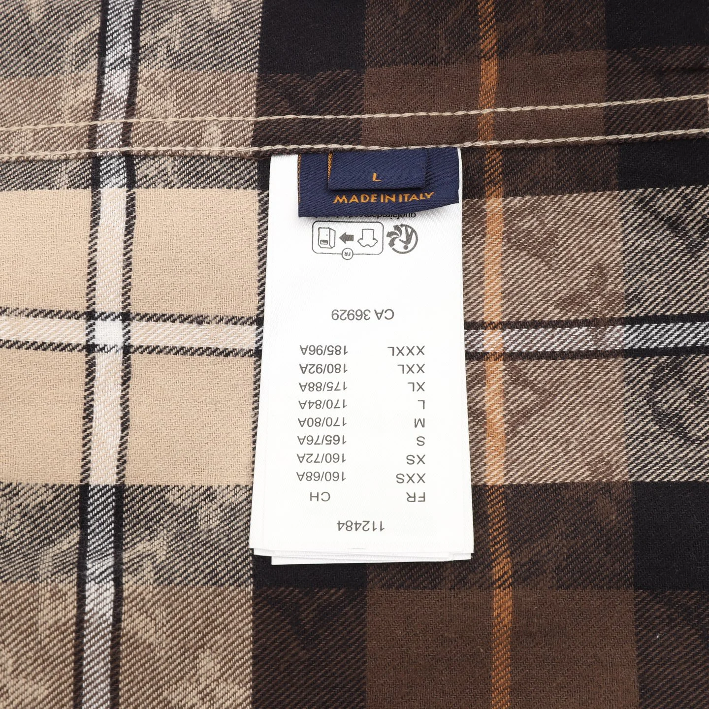 LV Shirts Brown-White S-L B90202609080084 - Image 9