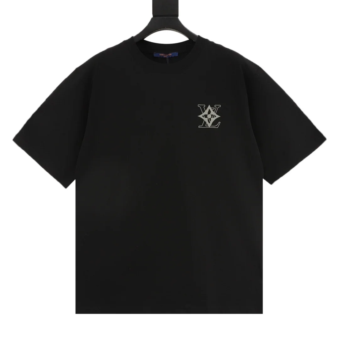 LV T-shirts Cotton Black-Silver S-XL A20202609080345