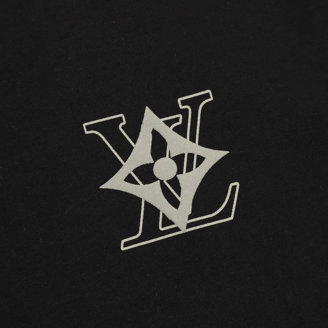 LV T-shirts Cotton Black-Silver S-XL A20202609080345 - Image 4