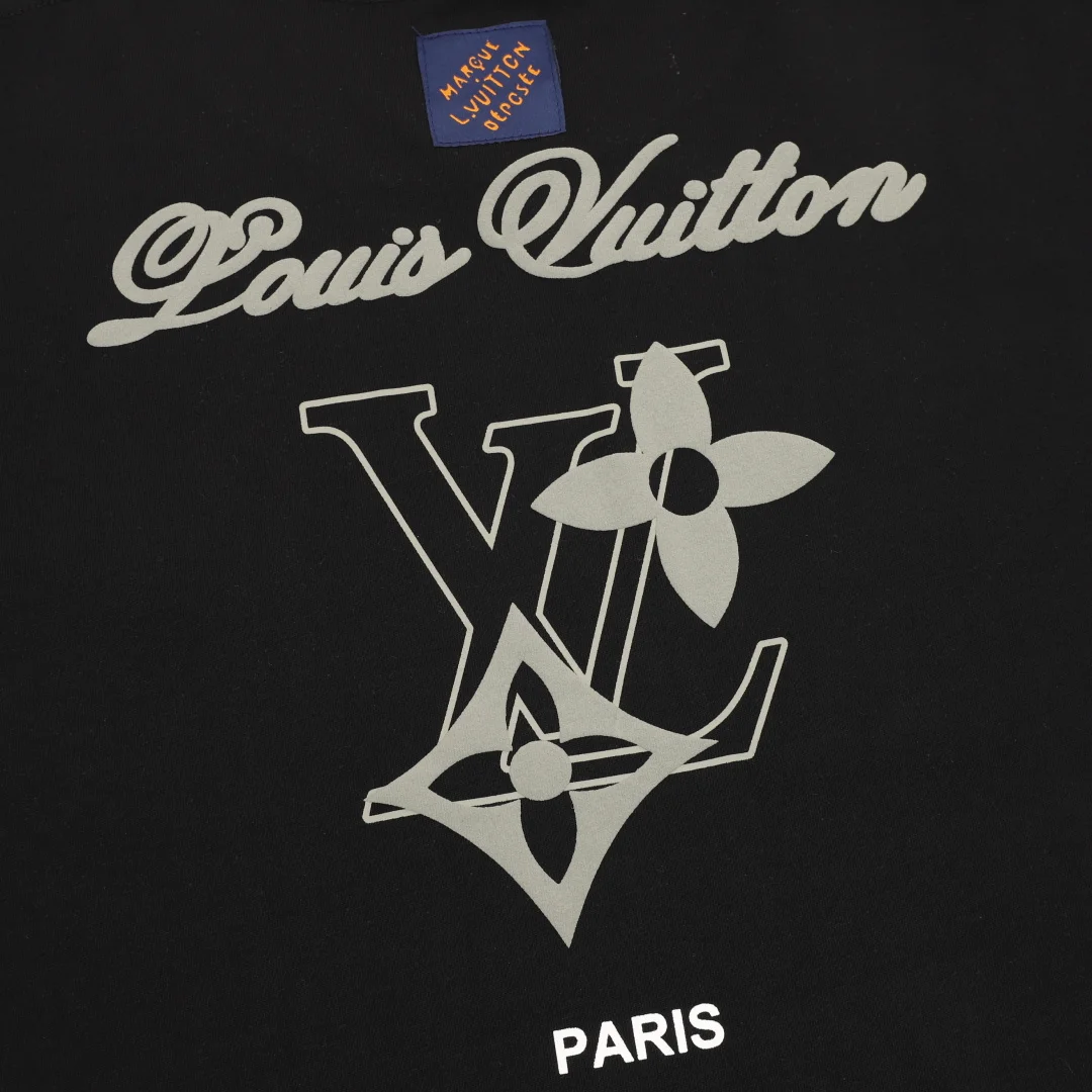 LV T-shirts Cotton Black-Silver S-XL A20202609080345 - Image 7