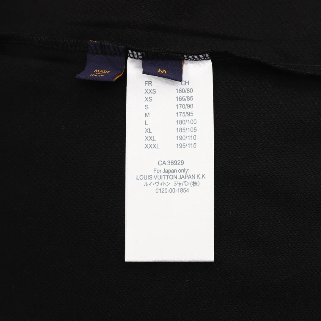 LV T-shirts Cotton Black-White-Yellow-Blue S-XL A20202609080411 - Image 9