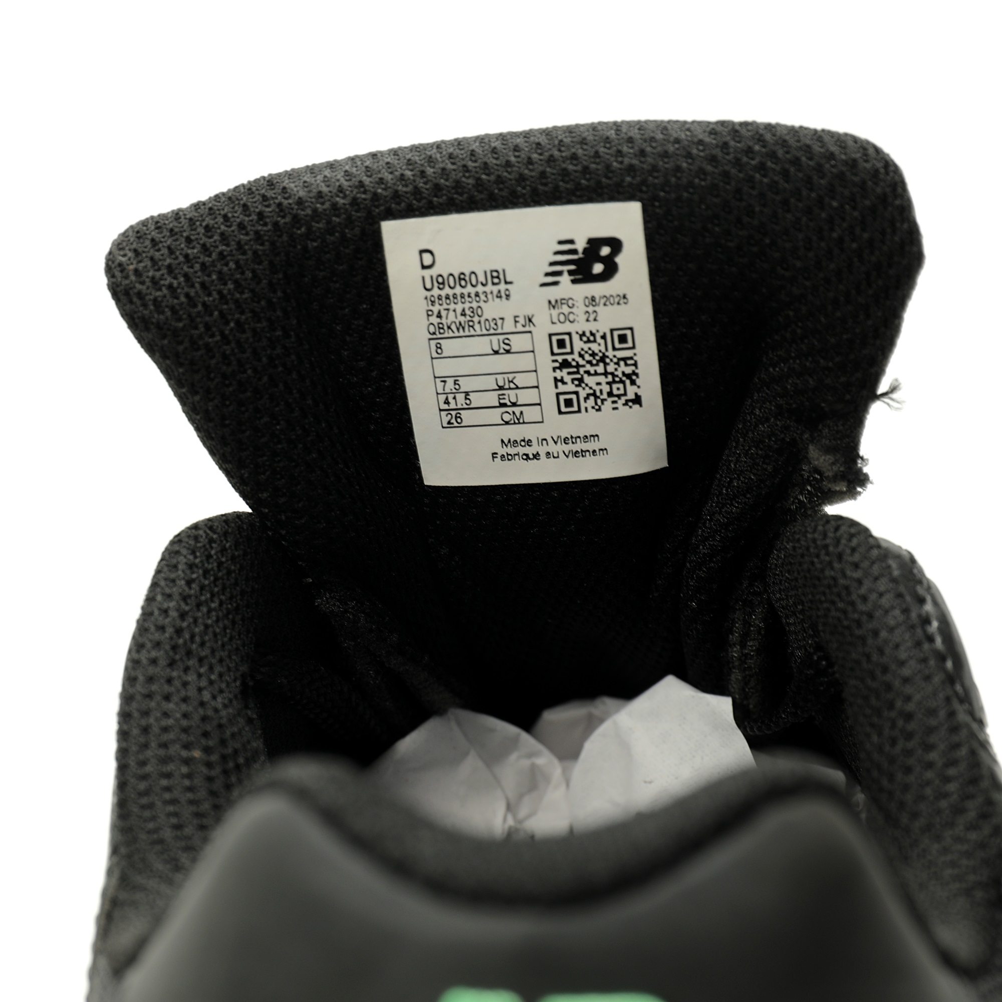 New Balance 9060 Black Green U9060JBL - Image 7