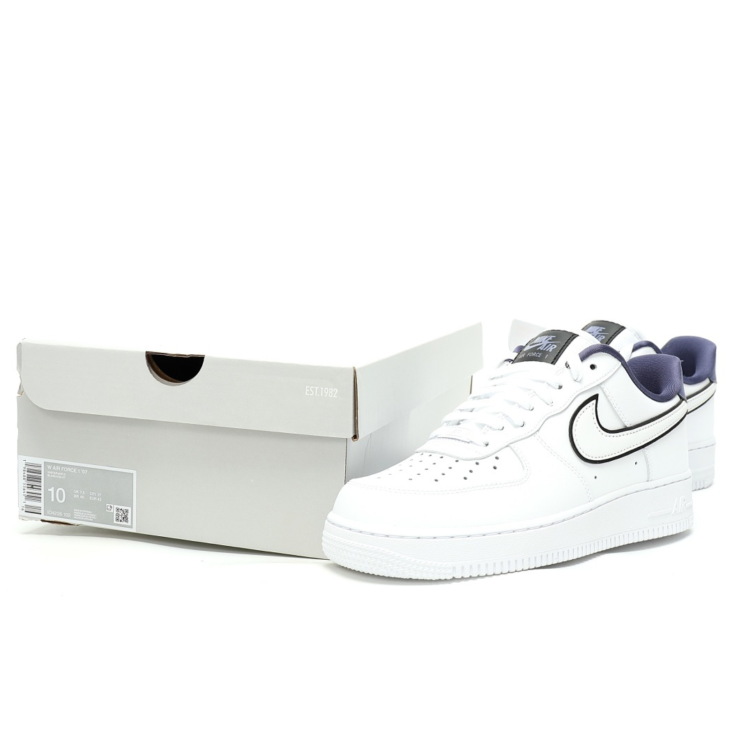 Nike Air Force 1 07 Low White Purple IO4226-102 - Image 9