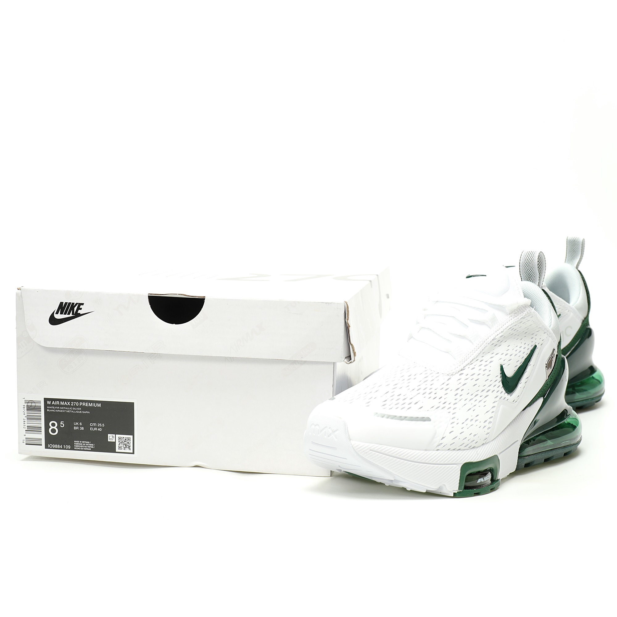 Nike Air Max 270 Premium White Green IO9884-109 - Image 9