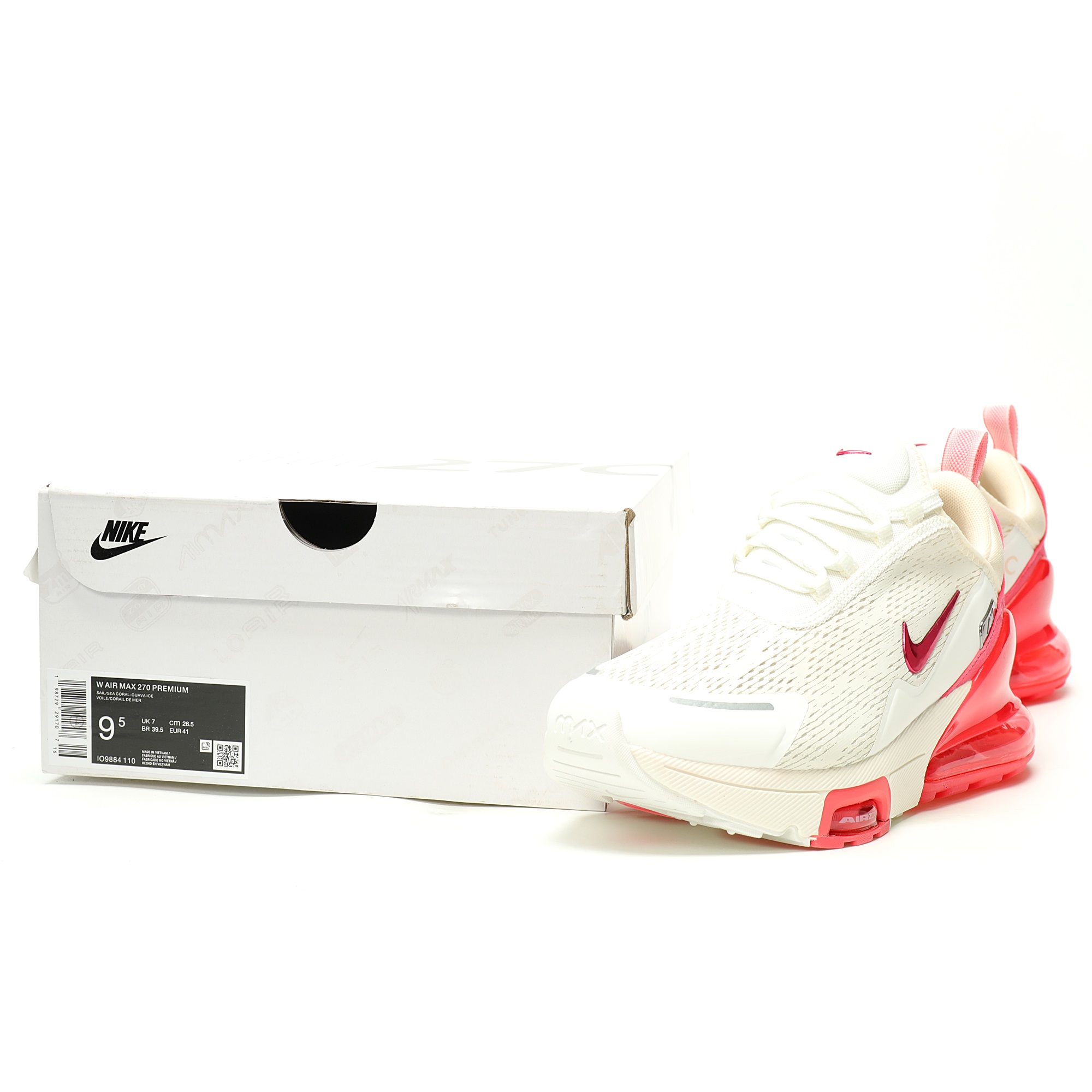 Nike Air Max 270 Premium White Sail Sea Coral IO9884-110 - Image 9