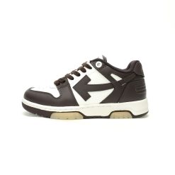 Off-White c o Virgil Abloh Out Of Office Low-top Leather Sneakers OOO OMIA189C99LEA007GG0A