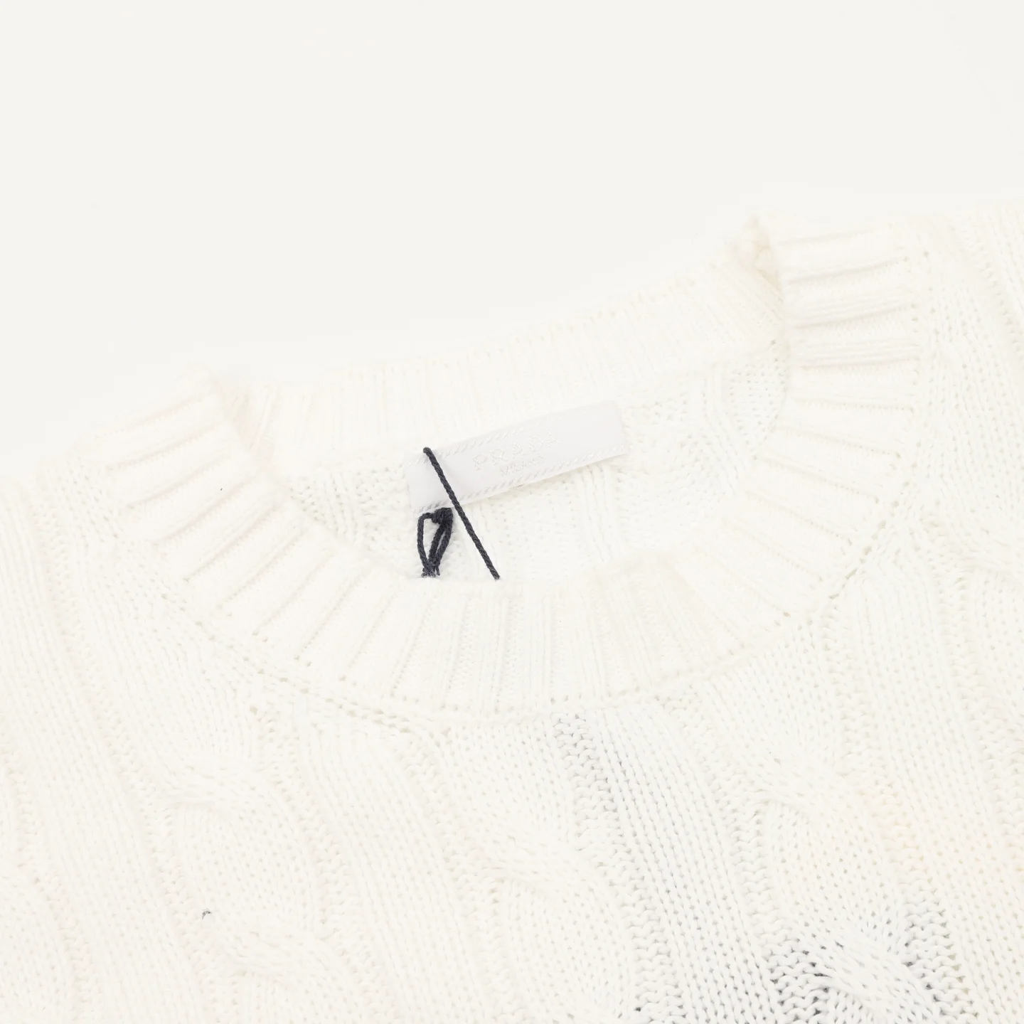 PRADA Sweaters Wool Cotton White 46-50 B90202609080439 - Image 3