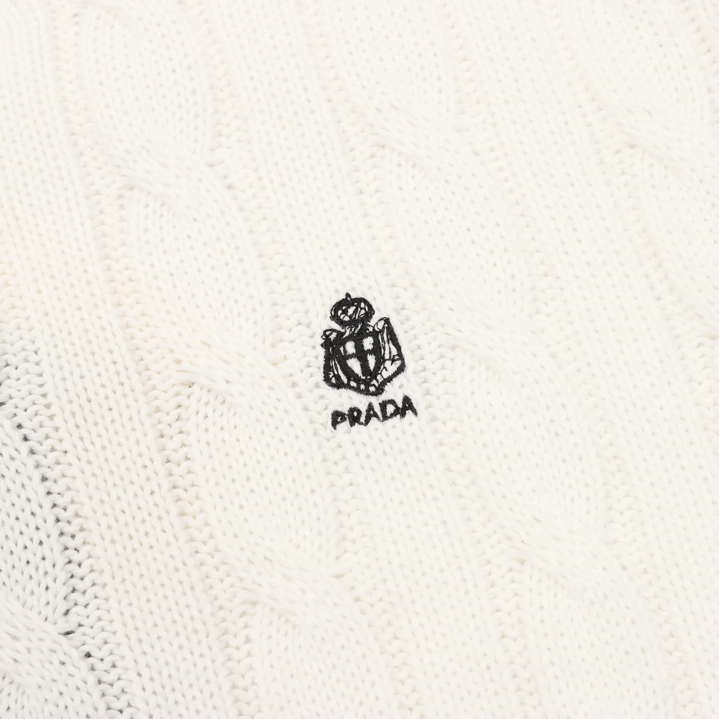 PRADA Sweaters Wool Cotton White 46-50 B90202609080439 - Image 4