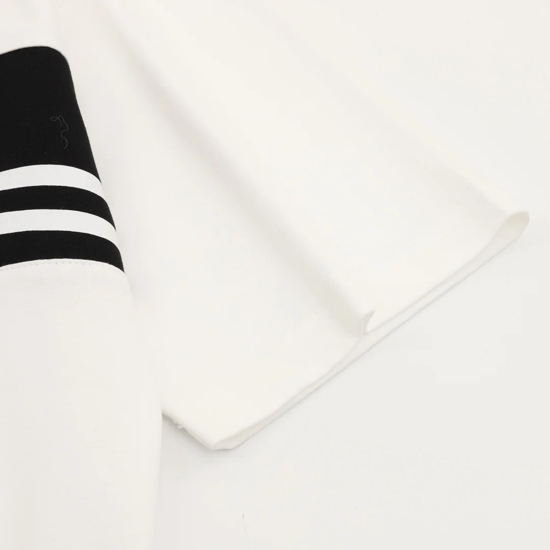 PRADA T-shirts Combed Cotton White-Black S-XL A20202609080395 - Image 5