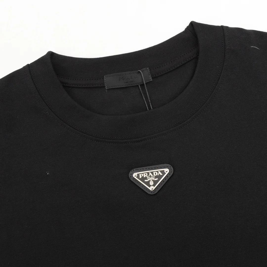 PRADA T-shirts Cotton Black S-XL A10202609080316 - Image 3