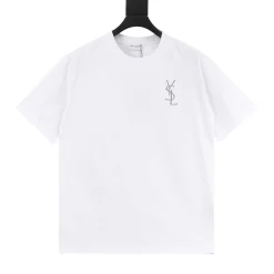 SAINT LAURENT T-shirts White-Silver S-L A20202609080498