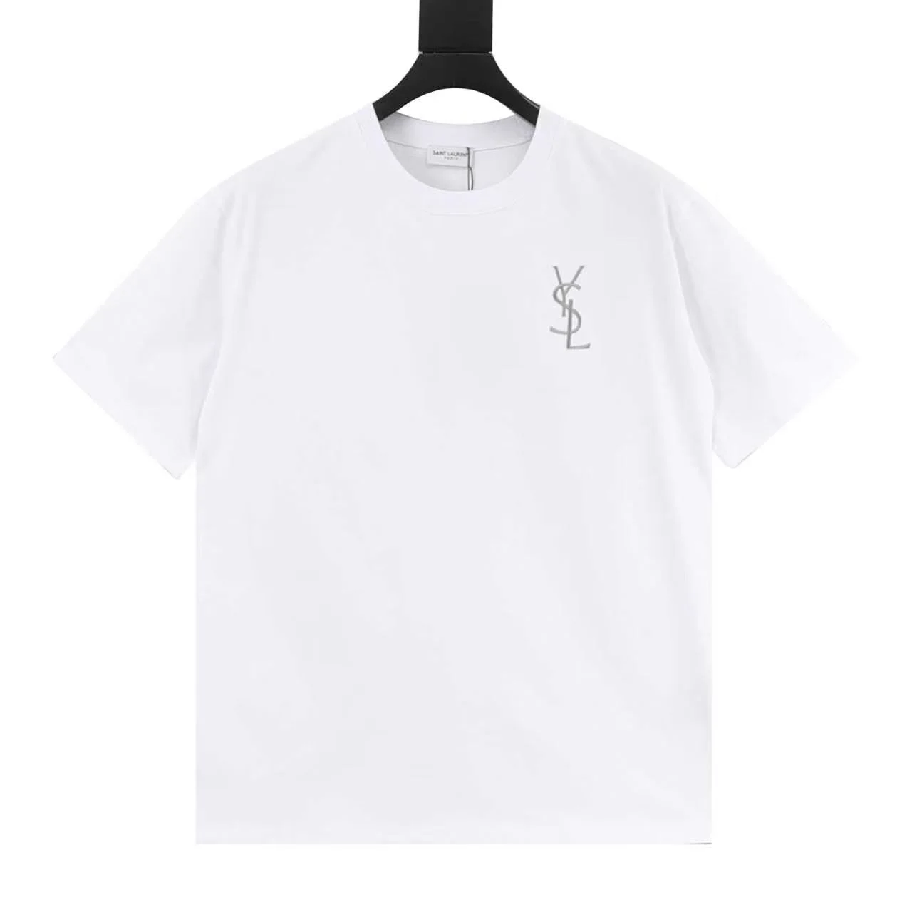 SAINT LAURENT T-shirts White-Silver S-L A20202609080498