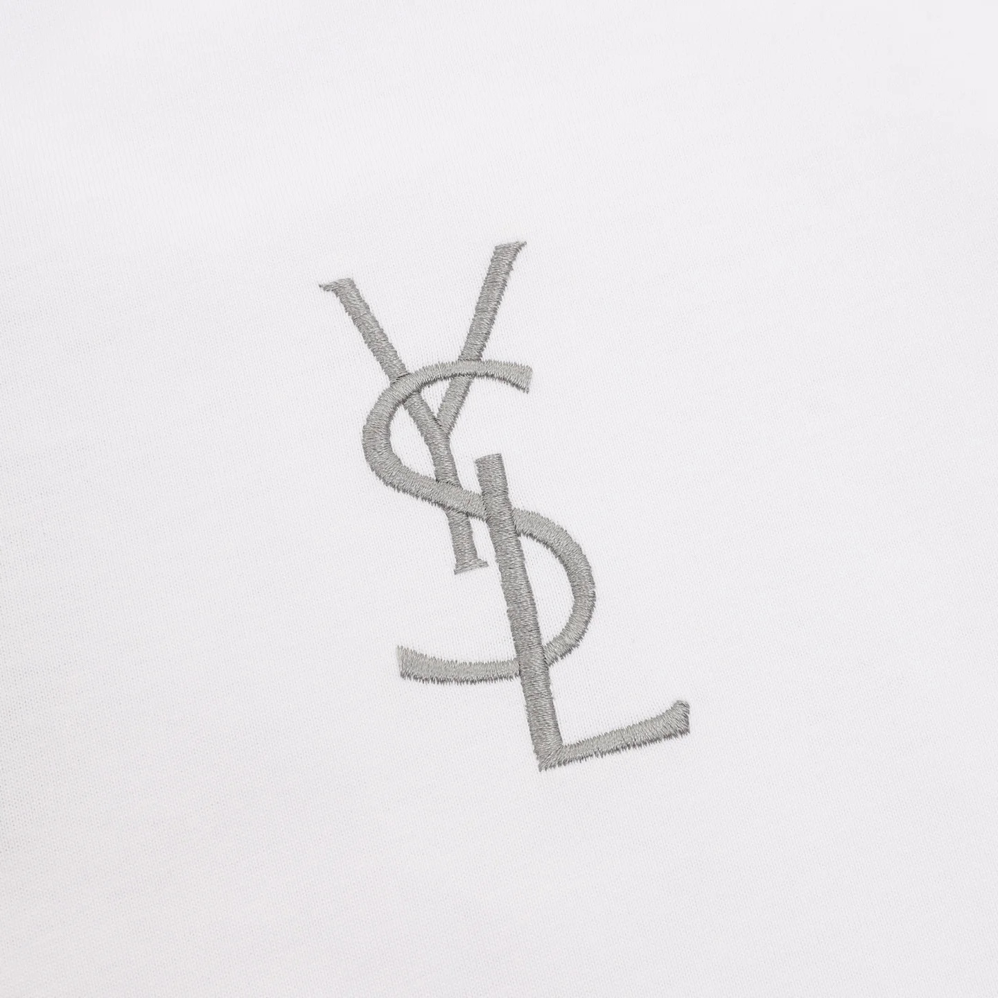 SAINT LAURENT T-shirts White-Silver S-L A20202609080498 - Image 4