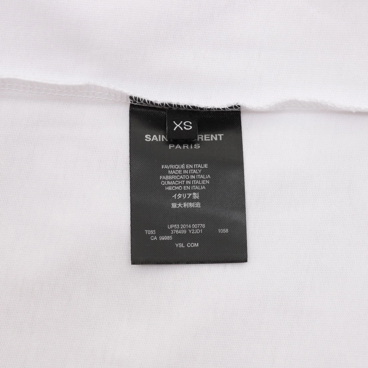 SAINT LAURENT T-shirts White-Silver S-L A20202609080498 - Image 9