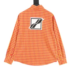 Alternative view of WE11DONE Shirts Red-Yellow S-L B40202609080507