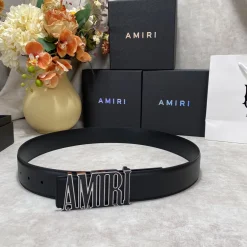 AMIRI Belts Black-Silver-Gold A9010050109