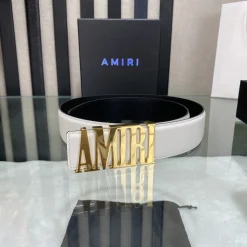 AMIRI Belts Leather White-Black-Blue-Gold-Silver A9010050108