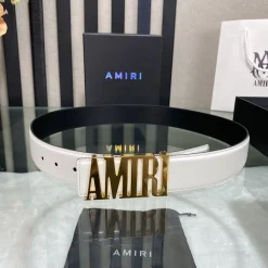 Alternative view of AMIRI Belts Leather White-Black-Blue-Gold-Silver A9010050108