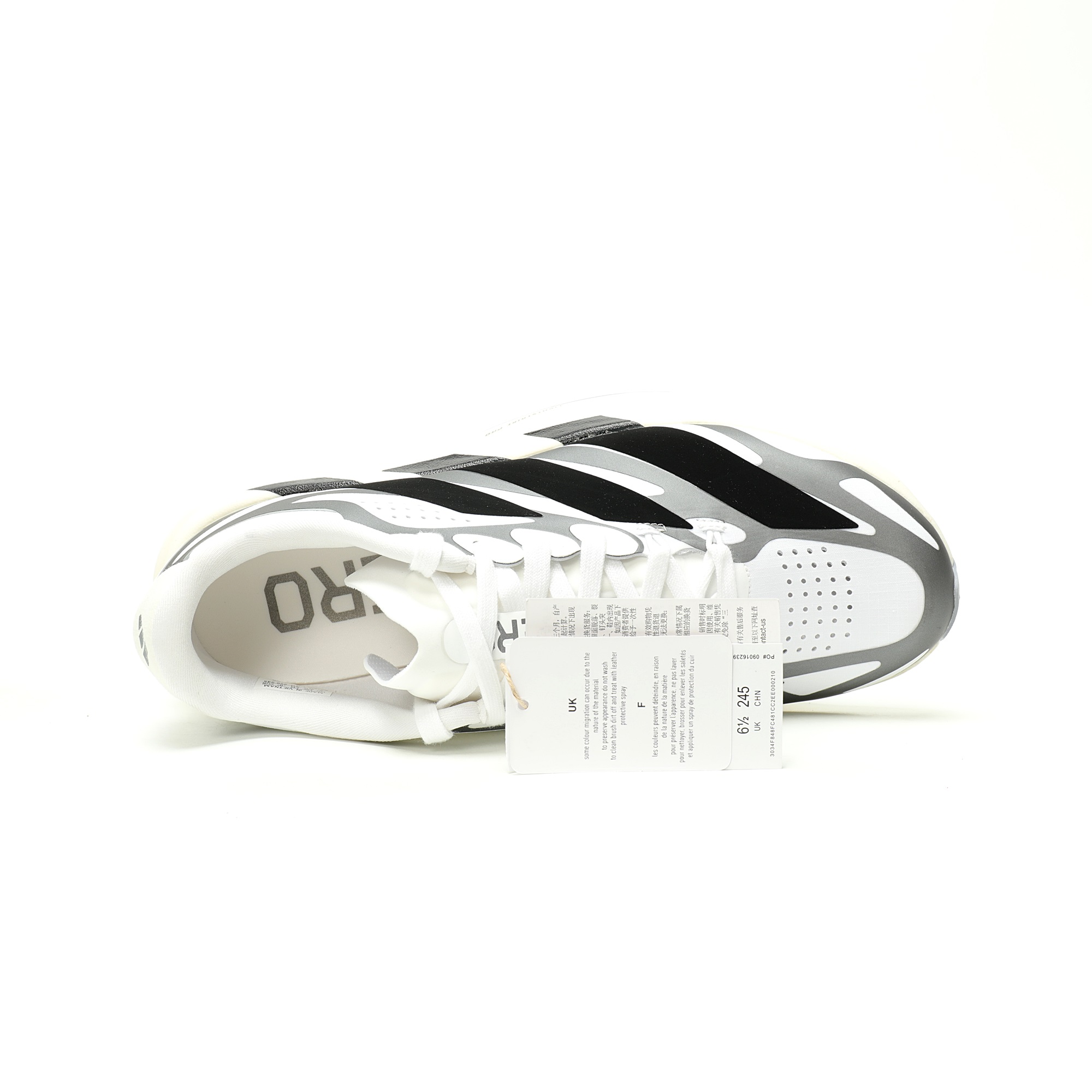 Adidas Adizero Adios Evo SL EXO White Black Silver KJ1439 - Image 3