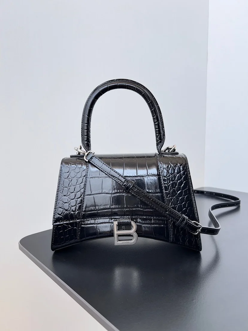 BALENCIAGA Shoulder Bags Black-Silver 23X10X24CM D0010065870