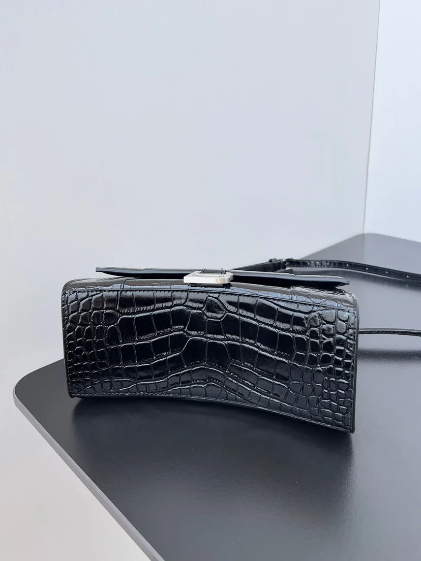 BALENCIAGA Shoulder Bags Black-Silver 23X10X24CM D0010065870 - Image 9
