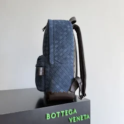 Alternative view of BOTTEGA VENETA Backpacks Bags Calf Leather Blue-Brown 30X46X14CM A46010063337