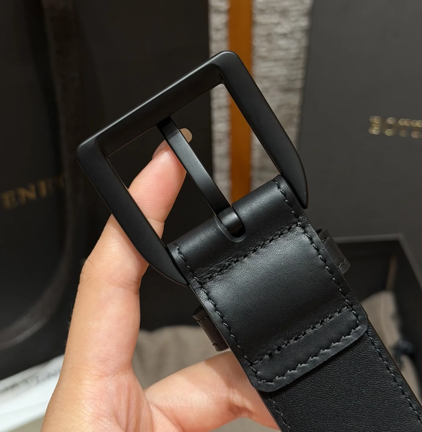 BOTTEGA VENETA Belts Black 3.5cm Width B2010050214 - Image 3