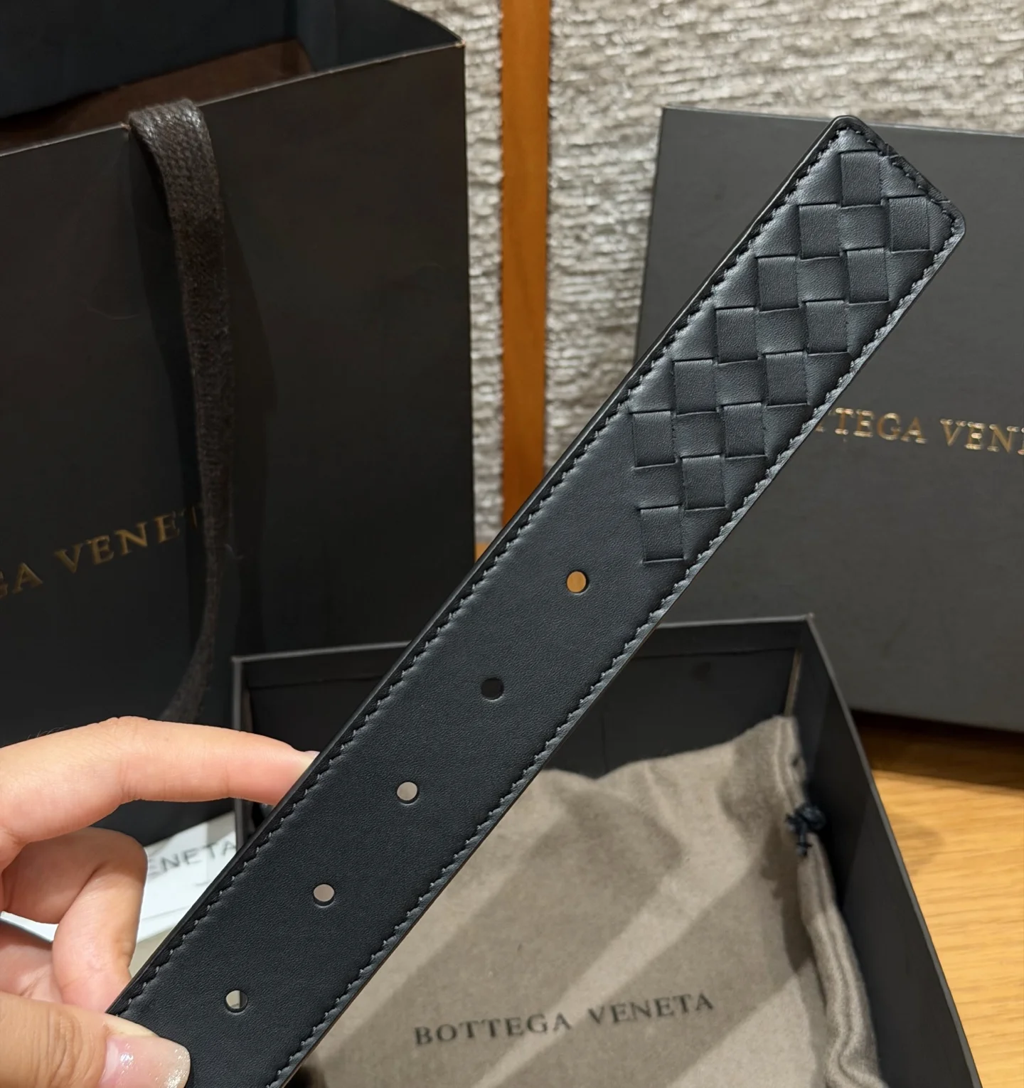 BOTTEGA VENETA Belts Black 3.5cm Width B2010050214 - Image 5