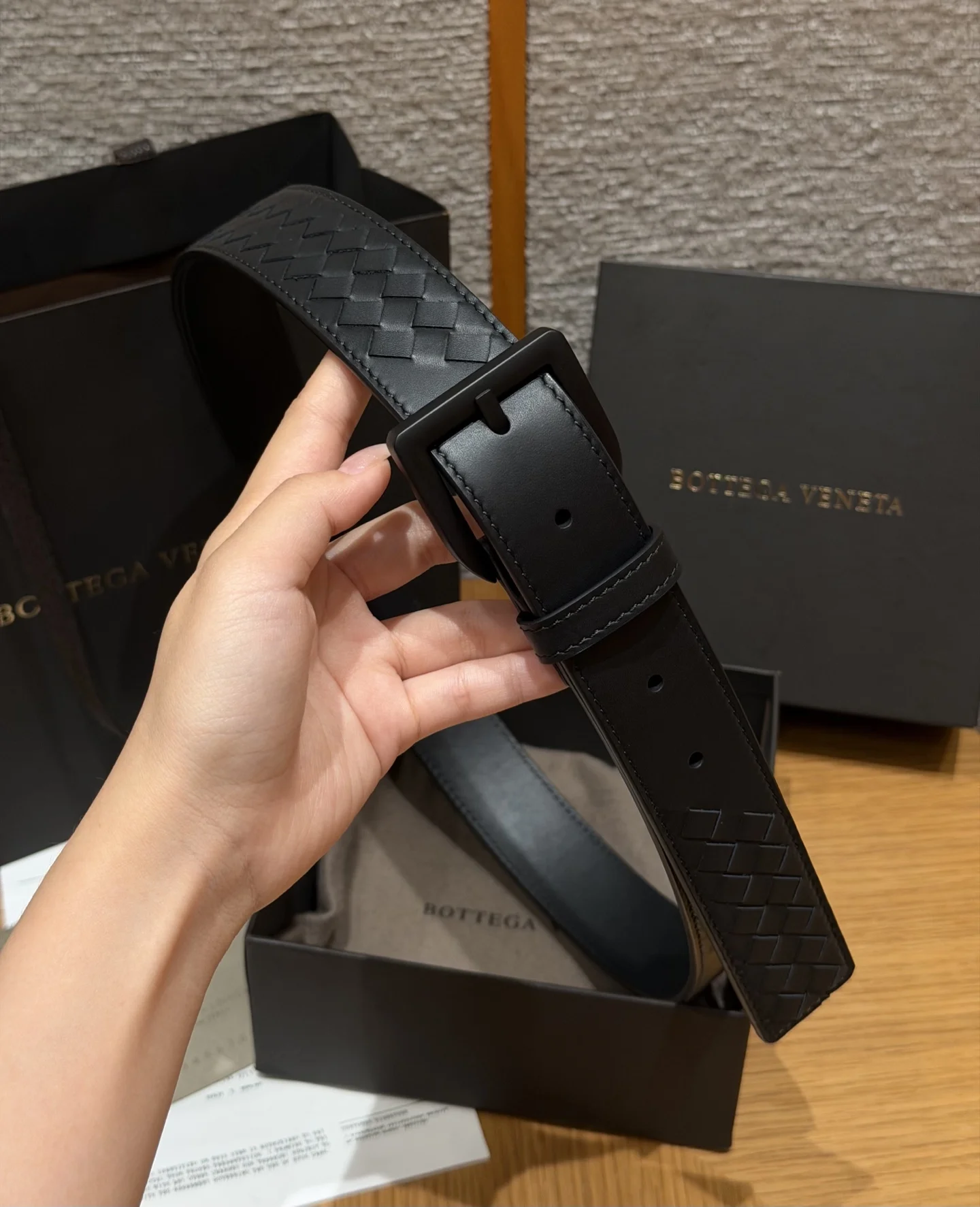 BOTTEGA VENETA Belts Black 3.5cm Width B2010050214 - Image 9