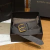 BOTTEGA VENETA Belts Grey-Gold 2.5cm Width B2010050178