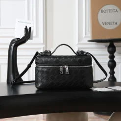 BOTTEGA VENETA Bucket Bags Black-Silver 22X12.5X5CM F8010064758