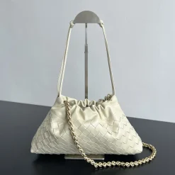BOTTEGA VENETA Bucket Bags Cream-Gold 33X19X8CM H5010064156