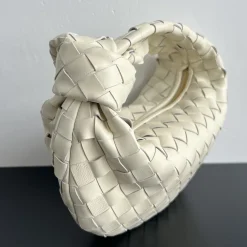 Alternative view of BOTTEGA VENETA Bucket Bags Lambskin Leather White-Gold 23x28x8 E6010061411