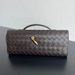 BOTTEGA VENETA Clutches Bags Brown-Gold 31X13X3CM F8010064266