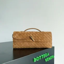 BOTTEGA VENETA Clutches Bags Brown-Gold 31X13X3CM H7010064467