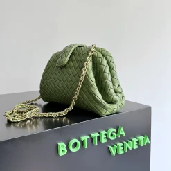 Alternative view of BOTTEGA VENETA Clutches Bags Green-Gold 27X15X8CM I4010063596
