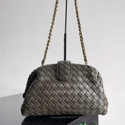 BOTTEGA VENETA Clutches Bags Green-Gold 31.5X16.5X11CM A13010063717