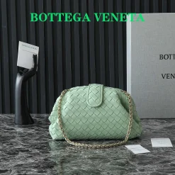 BOTTEGA VENETA Clutches Bags Green-Gold 31.5X16.5X11CM A13010063739