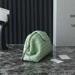 Alternative view of BOTTEGA VENETA Clutches Bags Green-Gold 31.5X16.5X11CM A13010063739