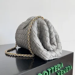 Alternative view of BOTTEGA VENETA Clutches Bags Grey-Gold 31.5X16.5X11CM A13010063725