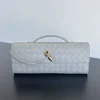 BOTTEGA VENETA Clutches Bags Grey-Gold 31X13X3CM F8010064276