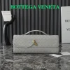 BOTTEGA VENETA Clutches Bags Grey-Gold 31X13X3CM F8010064455