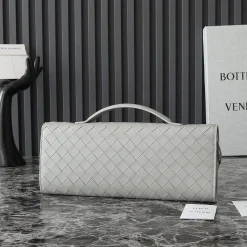 Alternative view of BOTTEGA VENETA Clutches Bags Grey-Gold 31X13X3CM F8010064455