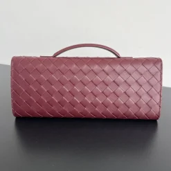 Alternative view of BOTTEGA VENETA Clutches Bags Intrecciato Lambskin Burgundy-Gold 31X13X3CM F8010064269
