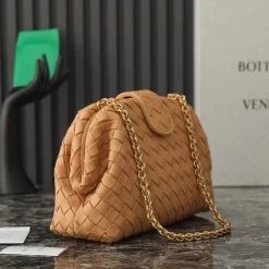 Alternative view of BOTTEGA VENETA Clutches Bags Intrecciato Leather Brown-Gold 31.5X16.5X11CM A13010063710