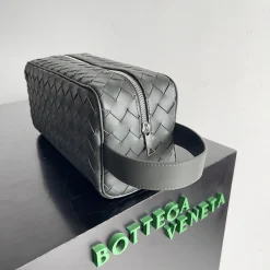Alternative view of BOTTEGA VENETA Clutches Bags Intrecciato Leather Grey 26X13X10CM G8010064167